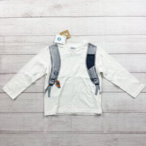 Mayoral Boys Long Sleeve Graphic Tee Backpack Skateboard Shirt NWT 4